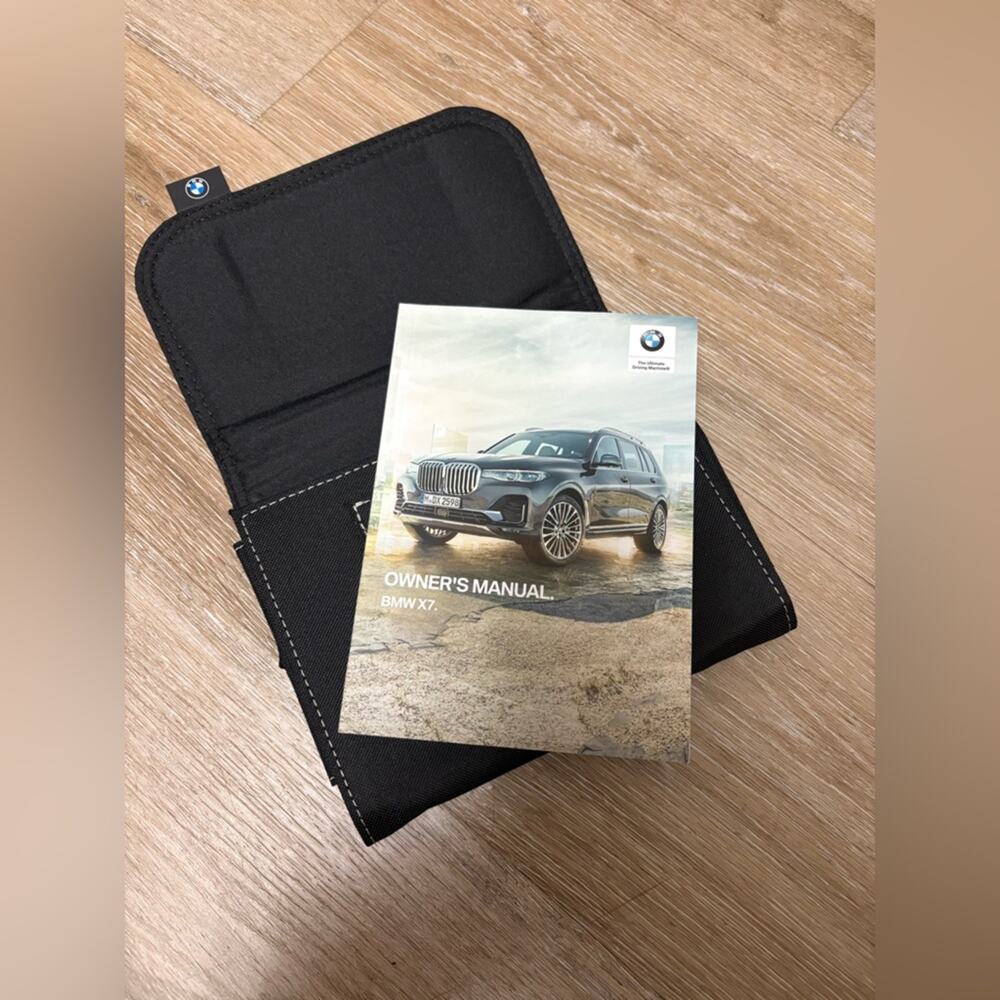 BMW OEM Owner’s Manual Wallet Case Black X7 Document Holder